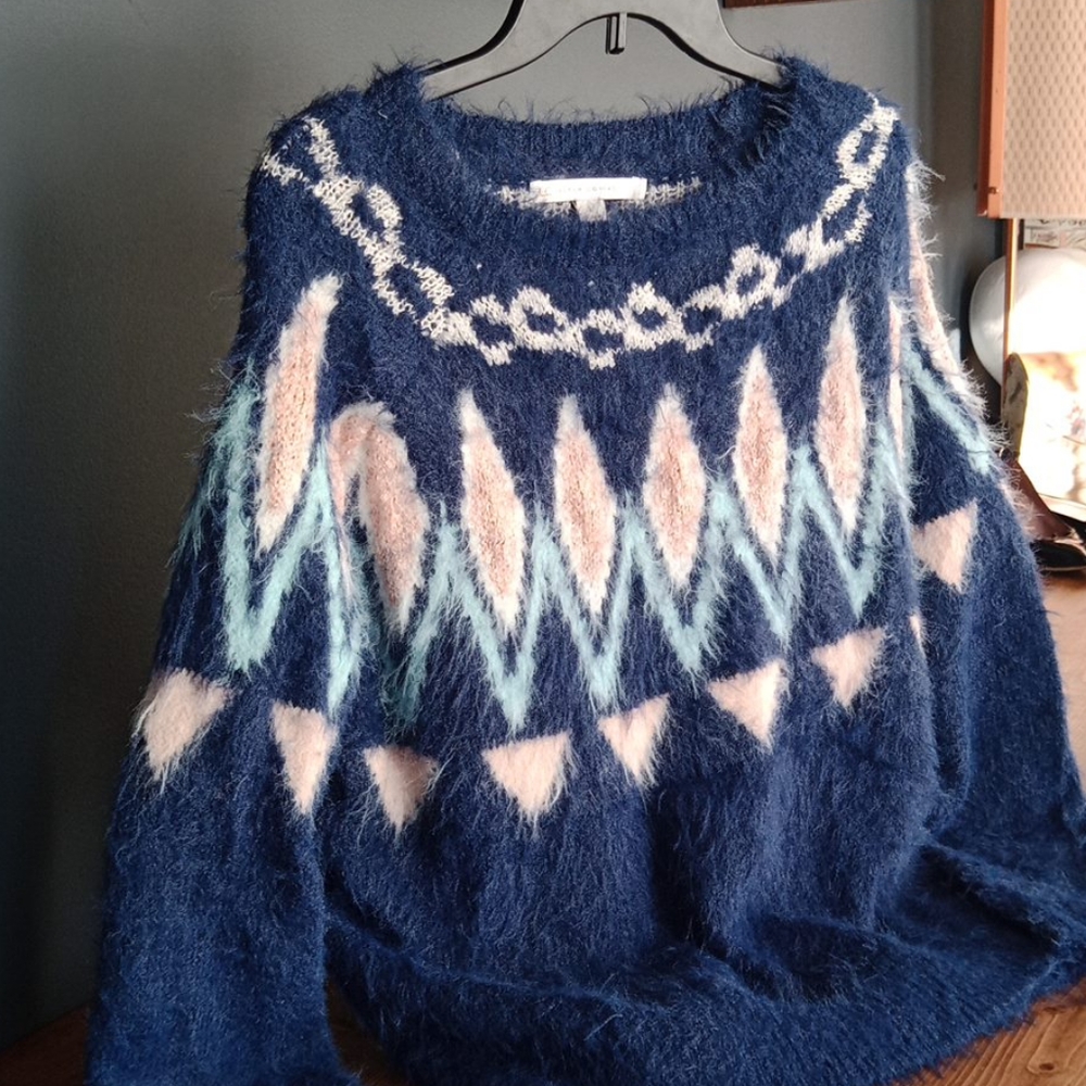Lauren Conrad  fuzzy sweater - Picture 3 of 10